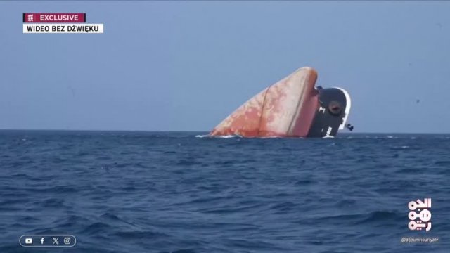 Brytyjski statek zatonął po ataku rakietowym Huti. Ujawniono nagranie [WIDEO]