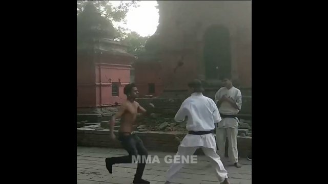 Karateka w kilka sekund skopał tyłek ulicznemu "wojownikowi" [WIDEO]