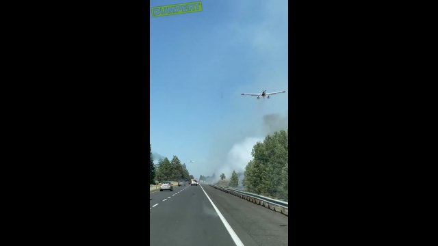Kierowca nagrał niesamowite wideo. Zobacz pogromców pożarów w akcji!