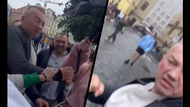 Szokujące sceny w Pradze. Rosjanie zaatakowali wolontariuszy z Ukrainy