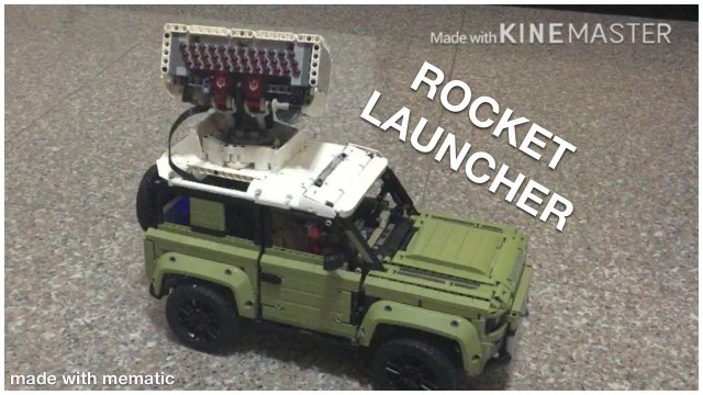 LEGO: Land Rover z wyrzutnią rakiet